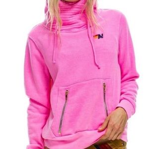 Aviator Nation Pink Ninja Hoodie Small